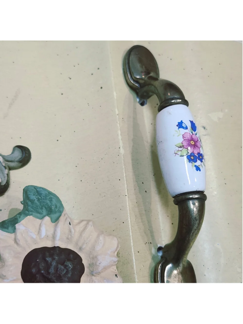 Handmade wall knob hook shelf repurposed drawer front